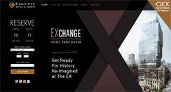 Desktop Screenshot of executivehotels.net