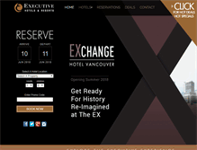 Tablet Screenshot of executivehotels.net